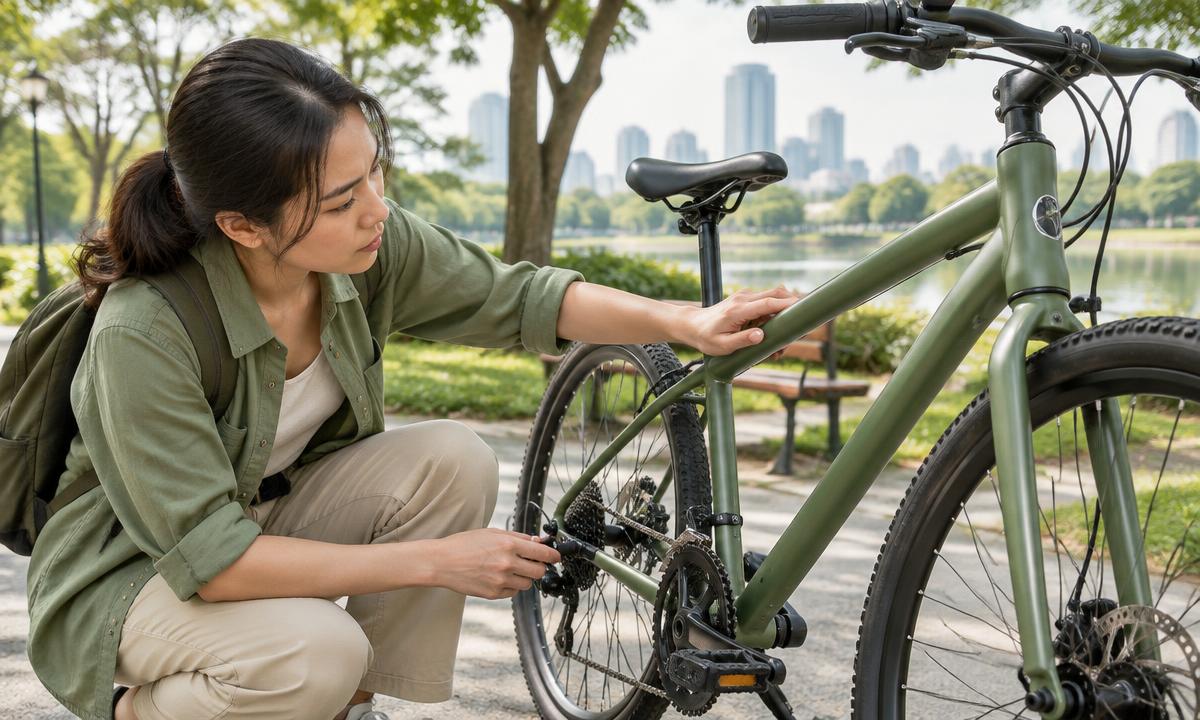中古自転車の選び方: フレーム、ブレーキ、変速、サイズ確認